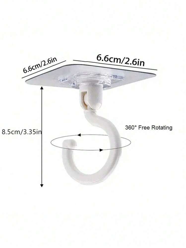 Bộ 1/3/5/8 móc treo trần xoay được - Lắp đặt dễ dàng không cần khoan, móc dán dùng để treo cây cảnh, đèn lồng, chuông gió, tạo nên phong cách trang trí trần nhà hiện đại, chịu tải trọng cao, giá đỡ treo tường đa chức năng, lý tưởng cho sinh nhật, lễ Phục sinh, lễ tốt nghiệp, trang trí Giáng sinh, trang trí phòng, trang trí Giáng sinh mùa đông, quà tặng Giáng sinh, đồ trang trí Giáng sinh. - Nhiều màu - Xem 2