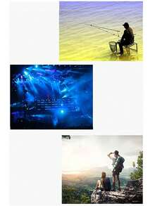 1pc Fishing Binoculars Headband Magnifier, High Definition Zoom Lens, Suitable For Concerts - Multicolor - View 6