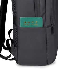 Mochila de viaje, bolsa de equipaje para viajes de negocios para hombres, mochila de viaje de gran capacidad de unicolor casual, mochila para computadora de uso diario, Y2k - Multicolor - Ver 9