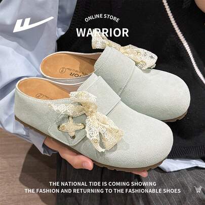 WARRIOR 1 đôi giày thể thao nữ lười biếng, cá tính, thời trang, đa năng, nhẹ, bền, thoải mái, giày da cổ thấp ngoài trời.