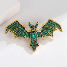 2026 New Model, Devil Bat Brooch, Retro Men's And Women's Clothes With Accessories,  Friendly Corsage Silk Scarf Buckle, Clothing Shoe Buckle. - DW0993 Xanh lá - Xem 3