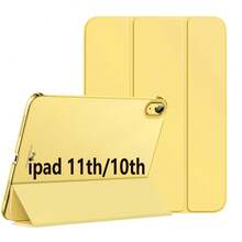 Funda para iPad (A16) de 11a generación de 11 pulgadas de 2025, funda para la 10a generación de 10.9 pulgadas de 2022 con soporte para lápiz, cubierta protectora delgada con carcasa trasera de PC translúcida, activación/suspensión automática - iPad 11.º/10.º - Ver 11