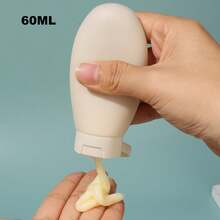 Bộ 1/3 chai du lịch bằng silicon mềm mại, dung tích 60ml, dễ thương; chống rò rỉ, có thể tái sử dụng, thích hợp đựng sữa dưỡng thể, dầu gội và các sản phẩm chăm sóc da. Lý tưởng cho du lịch, tập gym và các chuyến công tác, dùng được cho cả nam và nữ - hoàn hảo cho hành lý xách tay và kỳ nghỉ. Trang trí nhà cửa cho năm học mới, đồ dùng gia đình, đồ dùng cần thiết khi đi du lịch, phụ kiện phòng tắm, quà tặng Ngày của Mẹ. - Nhiều kiểu dáng - Xem 5