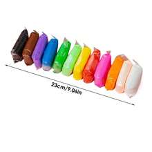 Set de Arcilla Ultraligera para Niños, Multicolores, Arcilla de Modelado Súper Suave de Secado al Aire para Juguetes DIY, Material de Arte para Niños de Jardín de Infancia - 12 colores - Ver 3
