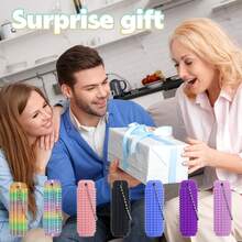 Little Ouchies Grippie Portable Vibrant Colors Stim Tool With Firm Plastic Spikes For Anxiety & Stress Relief Clip To Keys For On-The-Go Comfort Pain Stimulation Lmpulse Management - 橘色 - 查看 4