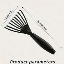 5件装塑料迷你梳子清洁工具，内置刷毛，可去除毛发，家用手持清洁刷，美容工具配件 - A - 查看 2