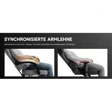 PVC Leather Gaming Chair, Gaming Chair With Massage Pedals, Ergonomic Computer Chair, Gaming Chair, Office Chair, 150 Kg Load Capacity, Grey - Grey - View 2