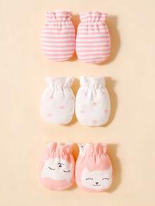 3 đôi găng tay hoạt hình cho bé - Nhiều màu - Xem 6