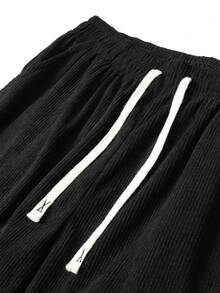 New Women's Outdoor Casual Pants, Loose Fit, Solid Color Design Sports - Black - View 11