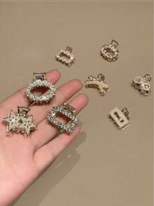 8个装女士仿珍珠镶嵌多款式发夹 - 彩色 - 查看 8