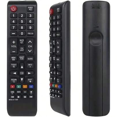 Control remoto universal para televisores - Reemplazo para todos los modelos LCD, LED, HDTV, 3D y Smart (compatible con BN59-01199F, AA59-00666A, AA59-00741A, BN59-01175N, BN59-013101A)