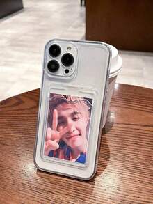 2pc Transparent TPU Card Holder Phone Case With Card & Photo Slot, Shock-Proof Minimalist Design, Suitable For IPhone X, XR, XS Max, 11, 12, 13, 13 Pro, 13 Pro Max, 14 Pro, 14 Pro Max, 15, 15 Pro, 15 Plus, 15 Pro Max, 16, 16 Pro, 16 Plus, 16 Pro Max Waterproof Anti-Fall Scratch ResistantFOR-YOUR-BELOVED-PHONE Christmas Gifts Christmas Gifts - 1pc - 查看 5