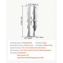Supports - 2*10 Zoll 50 pièces - Voir 11