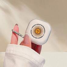 阿根廷太阳图案耳机保护套，适用于第一代/第二代耳机，新款无线耳机保护套 3/Pro/Pro2，送给男友/女友的礼物，情人节/节日佳品 - 無色 - 查看 5