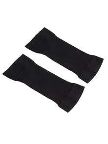 2Pcs Apricot Compression Arm Shaper Sleeves, Breathable & Stretchable Design, Perfect Gym Fitness Accessories For Women - 米色 - 查看 7