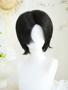 Peruca Bob Curta Sem Cola para Mulheres, com Linha Capilar Natural Pré-Desbastada e Baby Hair, Ideal para Iniciantes, Sem Cola e Sem Gel, Cabelo Sintético Macio, Sedoso e Resistente ao Calor, Peruca Respirável, Leve e Confortável para Festas Diárias, Cosplay de Anime, Halloween e Festivais de Música - Ver 14