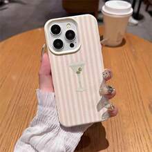 Striped 1pc TPU Material Slightly Tipsy Striped Pattern Phone Case Compatible With Iphone 17 Pro Max/17/16 Pro Max/15/13/12/11, S20 FE/A15/S24/A55, Note 11/Note 12/Note 13 Pro, Full Coverage Anti-Drop Soft Protective Phone Case - White - View 4