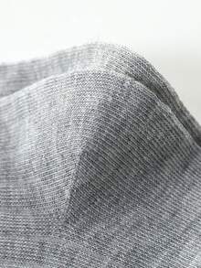 3双儿童简约运动短袜，黑白灰三色休闲袜 - 彩色 - 查看 5