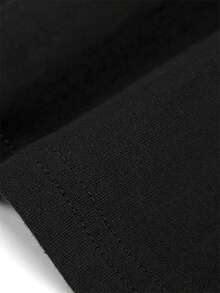 Including Disney Fashion Prints, Summer T-Shirts, Walt Disney World Prints, Suitable For Daily Wear, Easy To Wear In Summer, Micro-Elastic, Soft Round Neck Casual Everyday Tops, Including Disney Fashion Prints, Round Neck Summer Sweatshirts, For Both Men And Women, Holiday Gifts. - 黑色 - 查看 2