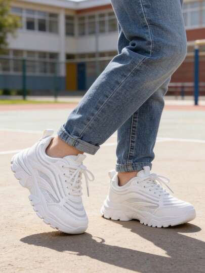 1 par Nuevos zapatos deportivos casuales y respirables para niños 2026, zapatos deportivos de campus para primavera/otoño, zapatos casuales cómodos para viajes al aire libre con suela suave, adecuados para niños y niñas