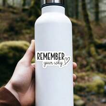 1 miếng dán truyền cảm hứng "Hãy nhớ mục đích ban đầu của bạn" - Hình dán vinyl tạo động lực | Câu nói tích cực, truyền cảm hứng, thích hợp cho máy tính xách tay, bình nước và sổ tay. - Nhiều màu - Xem 10