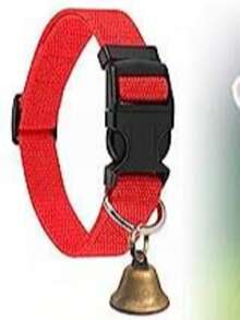 1 chiếc vòng cổ nylon điều chỉnh được kèm chuông cho dê, bộ vòng cổ đồng cho bò/ngựa/cừu dùng để chăn thả, vòng cổ chống lạc cho thú cưng. - Nhiều màu - Xem 11