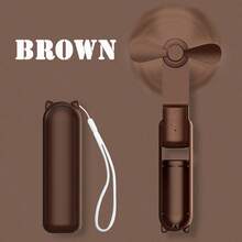 AIRPROSSING New Foldable USB Mini Handheld Fan, 3-In-1 USB Rechargeable Portable Hand Fan With Power Bank And Flashlight, Suitable For Travel/Summer/Concerts/Eyelashes, Gift For Women - Handheld - View 13
