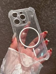 奢华闪亮透明加固全包保护壳，柔软贴合，适用于 17 Pro Max/17 Pro/16 Pro Max/16/16 Pro/16 Plus/15/15 Pro Max/15 Pro/15 Plus/11/12/13/14 Pro Max/11 Pro/11 Pro Max/12 Pro/12 Pro Max/13 Pro/13 Pro Max/7 Plus/14 Pro/14 Pro Max/14 Plus - 透明閃粉加厚 - 查看 6