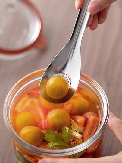 1pc Stainless Steel Ladle With Strainer Net, Long Handle Soup Spoon, Multi-Function Whisk For Kitchen Hotpot