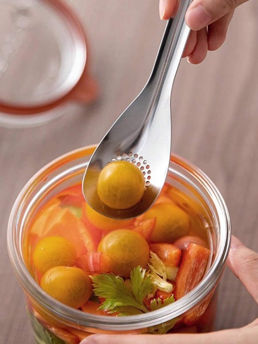 1pc Stainless Steel Ladle With Strainer Net, Long Handle Soup Spoon, Multi-Function Whisk For Kitchen Hotpot - View 1