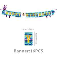 Bộ 67 đĩa và khăn ăn dùng một lần chủ đề trò chơi điện tử, đồ dùng cho tiệc tùng, thích hợp cho các buổi dã ngoại, sử dụng một lần. - Nhiều màu - Xem 7