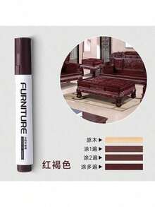 1 Set Furniture Repair Markers, Wood Filler Paint Kit, Suitable For Floors, Tables, Stains, Scratches - Oak, Maple, Cherry, Peach, Walnut, Black Waterproof Tile Pen - Perfect For Repairing Dirt And Discoloration On Wood Surfaces - Touch-up Markers - View 8
