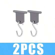 8pcs S-Shaped Camping Sun Shade Clip Hooks, RV Tent Hanging Hooks, Hole Lamp Hooks, Suitable For Camper Van Accessories - Sunshade Hooks - View 8
