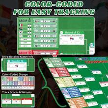 2026 WorldCup Schedule Poster, WorldCup 2026 Merchandise For Soccer Fans, Soccer Tournament Poster For Fans, Party Decorations Matches Wallchart, Can Record Scores 38.5"*27.5" - World Cup Poster - View 7