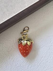 芭蕾舞风格心形银色珍珠蝴蝶结鞋夹，樱桃、草莓、葡萄串珠鞋花，蕾丝配饰，可拆卸鞋带装饰扣，多功能配饰，适用于运动鞋/靴子和其他服装 - 彩色 - 查看 12