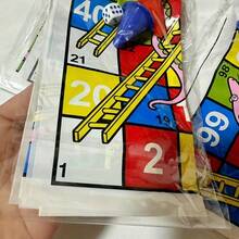 PLASTIC Snake Chess SET, 38X38Cm Plastic Film Board For Snake And Ladder Chess, 3D Snake And Ladder Game With A Folding Board, Perfect For Fun Parties - Multicolor - View 3