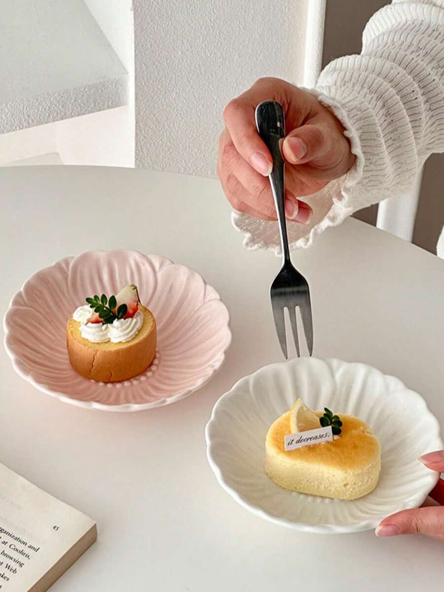 Bộ 4 bát sứ hình hoa dùng đựng nước chấm, nước tương, giấm, gia vị, trà, đồ ăn nhẹ và món tráng miệng. - Nhiều màu - Xem 1