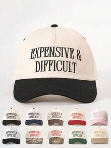 1pc Embroidered "IRISH GOODBYE" Colorblock Baseball Cap, Adjustable Casual Sun Hat For Spring/Autumn Travel, Versatile Sunscreen Hat, Y2K Style For Youth,Summer,Beach - Baseball Cap - View 14
