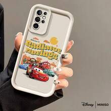 MINISO Disney Racing "Radiator Springs" TPU Phone Case, Compatible With Samsung S26 Ultra/S26 Edge/S26 Plus/S26/S25 Ultra/S25 Plus/S25/S25FE/S25Edge/S24Ultra/S24Plus/S24/S24FE/S23FE/S23Ultra/S23Plus/S23/S22Ultra/S22Plus/S22/S21Ultra/S21Plus/S21/A15/A16/A17/A23/A24/A25/A26/A33/A34/A35/A36/A52/A53/A54/A55/A56/A71/A72/A73, Christmas Gift For Girlfriend - Black - View 2