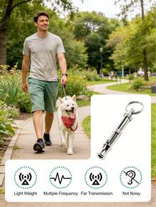 Dog Whistle, Dog Training Whistle, Anti-Barking Whistle, Ultrasonic Whistle - Multicolor - View 2