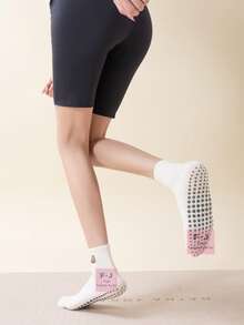 1/3/5 Đôi Vớ Yoga Pilates chuyên nghiệp chống trượt dành cho nữ, Vớ Yoga họa tiết chuột lang nước hoạt hình dễ thương, Vớ sàn chống trượt bằng silicon cho các hoạt động thể thao và thể dục trong nhà, Hỗ trợ mắt cá chân, Vớ tập luyện giảm sốc, Phù hợp mọi mùa - Nhiều màu - Xem 7