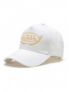 1pcs VonDutch Wings Printed Baseball Cap, Classic Casual Retro Y2K Unisex Baseball Cap, Adjustable Size, Lightweight And Sun Protection, Suitable For Outdoor Sports, Daily Wear, Parties, And - White - View 4