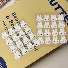 1SET/2pcs Kawaii Bunny Sticker Set, Journal Decor Stickers, Easter Celebration Gifts - Multicolor - View 3