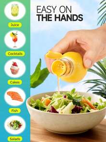 2/1pc New Spiral Lemon Juicer - Plastic Citrus Press With Built-In Strainer, Portable Manual Fruit Juice Extractor For Cocktails, Beverages, Camping, Picnics - Easy To Make Lemon, Orange, Lime Juice | Compact Juicer | Space-Saving Design, Perfect For Lemonade Stands - Multicolor - View 10