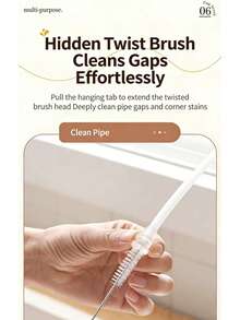 Cọ rửa cốc 2 trong 1 có tay cầm dài, tích hợp cọ rửa ống hút, dụng cụ vệ sinh cốc không góc chết tiện dụng trong gia đình - 1 cái ngẫu nhiên - Xem 3