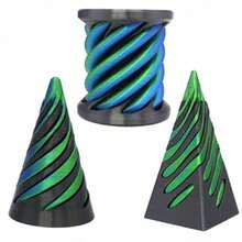 1pc 3D Printed Rotating Stress Relief Toy - Multicolor - View 3