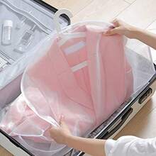 10 Fundas Transparentes para Colgar Ropa Bolsa Protectora para Traje Camisa Pantalones Chaqueta Deportiva Reutilizable Fácil de Limpiar 60 * 80cm adecuado para camisetas de - 411 - Ver 5