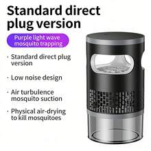1pc USB Rechargeable Silent Mosquito Repellent | UV Wavelength Mosquito Repellent With Turbo Cyclone Powerful Suction, Physical Dry Electronic Insect Repellent, 2-In-1 Lighting And Insect Killer, Built-In Large Capacity Battery, Portable Insect Catcher Suitable For Indoor Outdoor, Camping, RV, Bathroom, Kitchen And Home Use - Mosquito Lamp - View 13