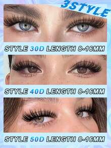 Bộ dụng cụ nối mi tự làm 640 sợi (30D+40D+50D) - Bao gồm mi giả, keo, dung dịch tẩy keo, nhíp và cọ, phù hợp cho cả người mới bắt đầu và chuyên nghiệp, dễ sử dụng tại nhà. Bộ dụng cụ nối mi dành cho người mới bắt đầu: Bộ dụng cụ trọn gói với mi giả, keo, dung dịch tẩy keo và dụng cụ, giúp bạn tự nối mi như chuyên gia tại nhà. - Nhiều màu - Xem 4