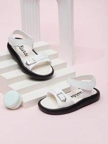 2026夏季新款女童凉鞋，儿童公主鞋，大童/幼儿女童鞋履 - 米色 - 查看 2